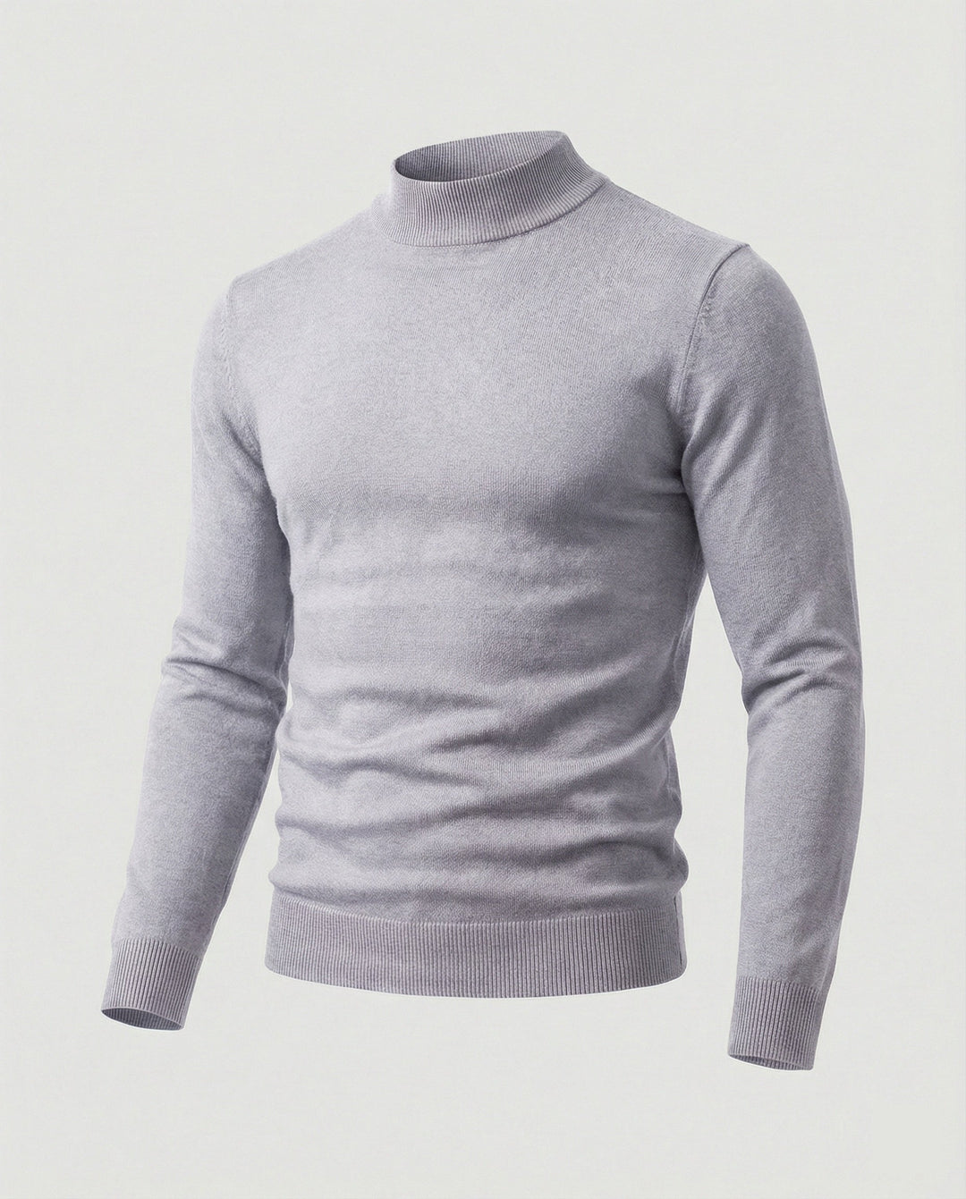 Herren eleganter Pullover mit Stehkragen Echoarchiv