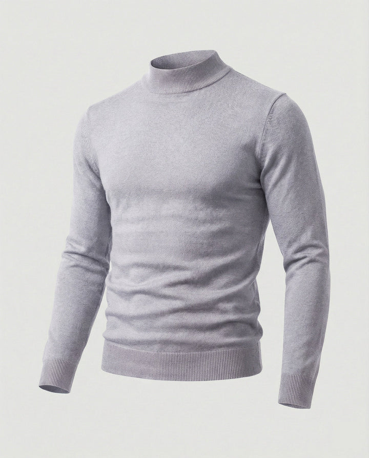 Herren eleganter Pullover mit Stehkragen Echoarchiv