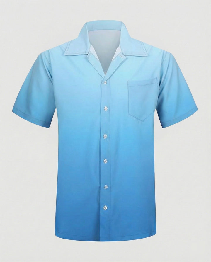 Kurzarm Hawaiihemd Herren Palmenprint – Arvello