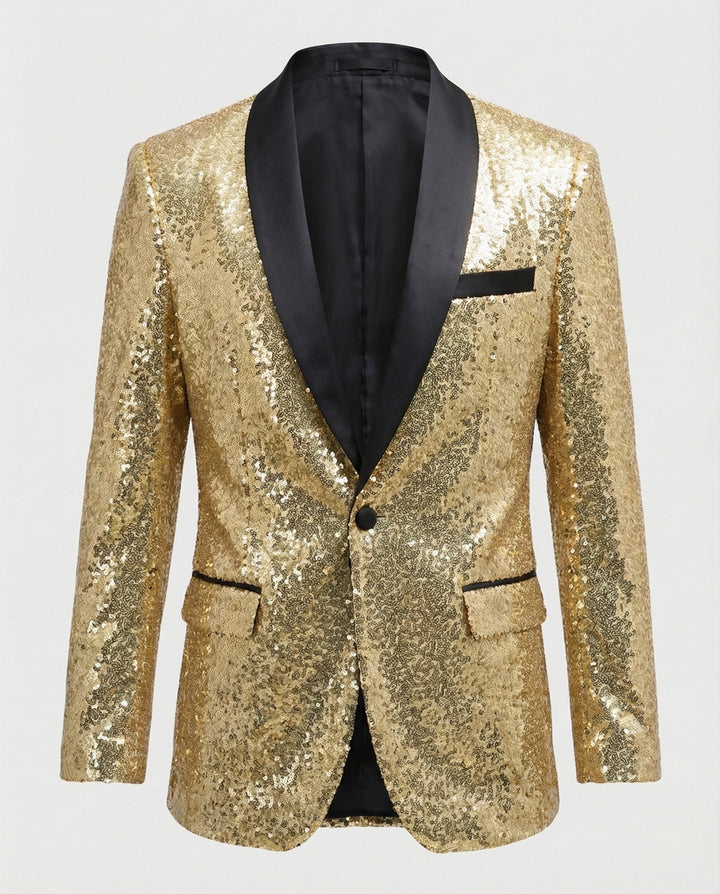 Glamouröser Pailletten Blazer Herren – Valéne