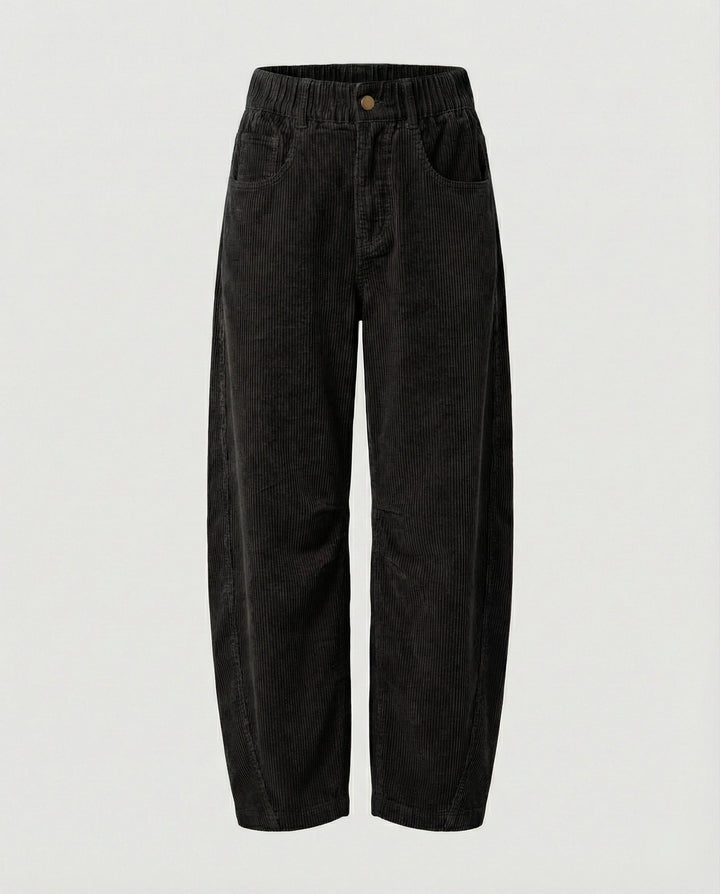 Damen Cordhose Damen weit High Waist