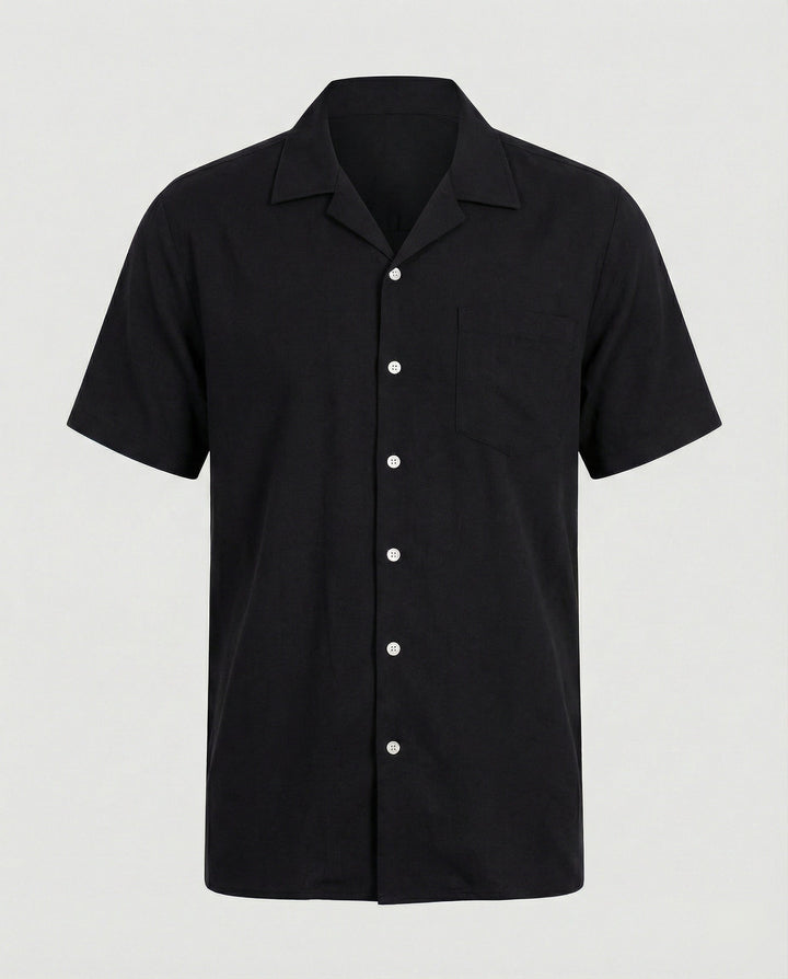 Kurzarm Hawaiihemd Herren Palmenprint – Arvello