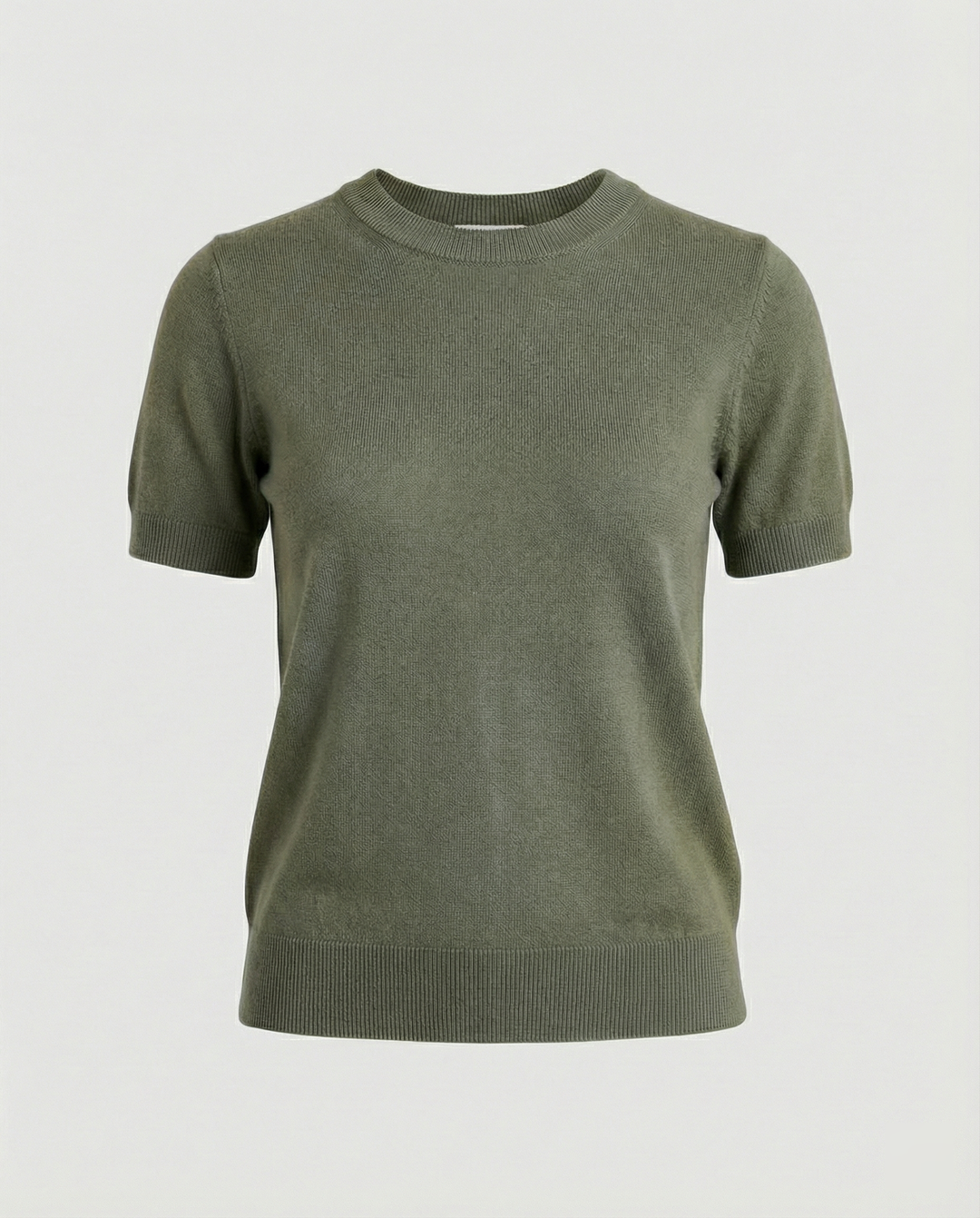 Damen Feinstrickpullover mit Kurzarmiger Silhouette und Weich Fließendem Material Echoarchiv