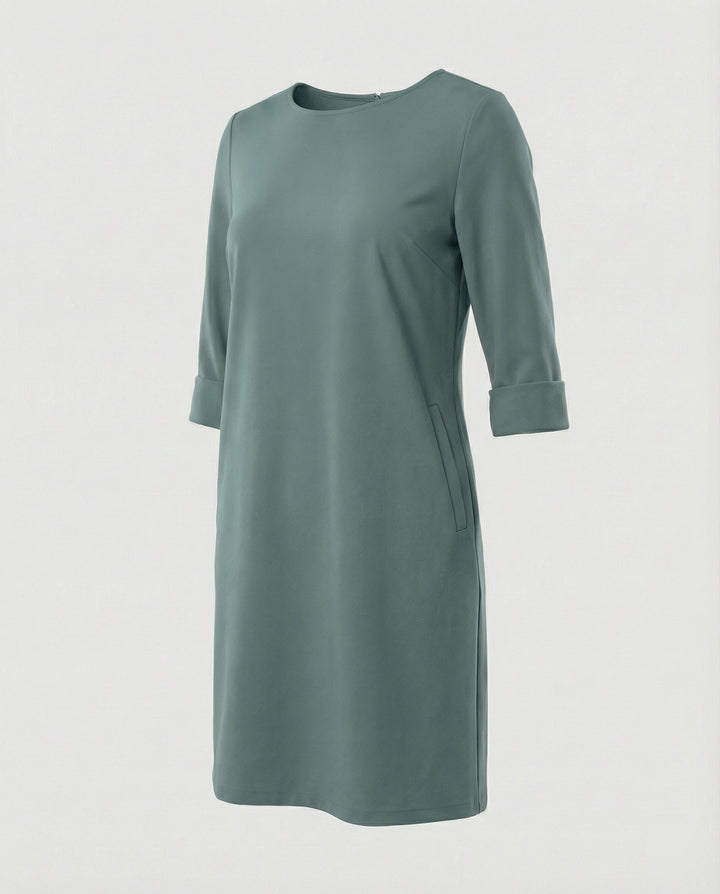 Damen Elegantes Etuikleid mit Langen Ärmeln | Echoarchiv