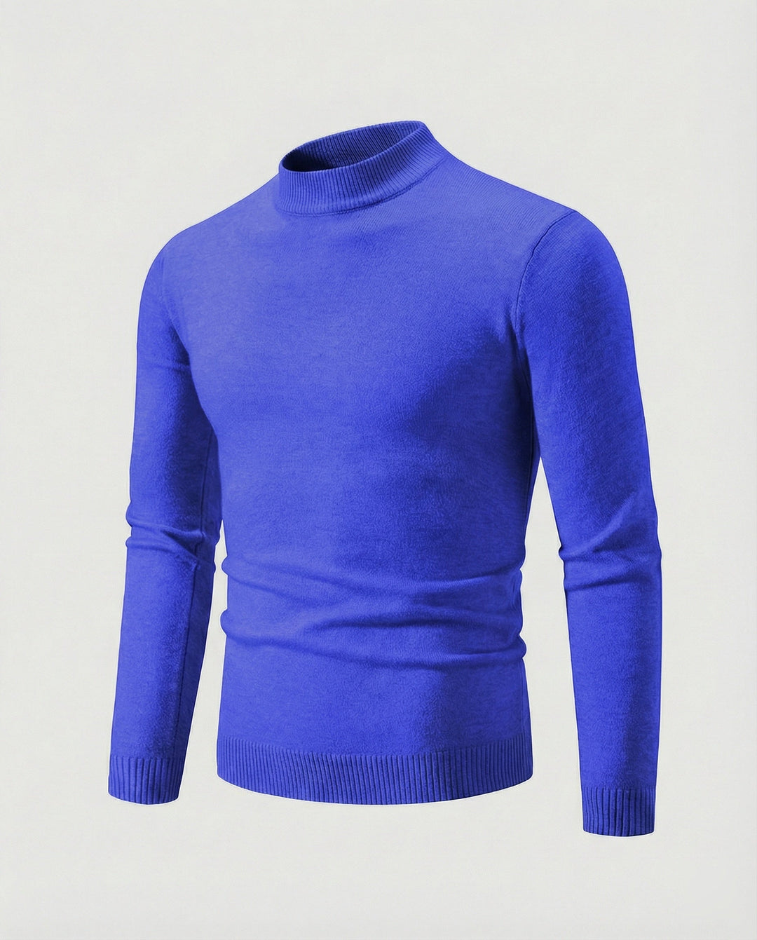 Herren eleganter Pullover mit Stehkragen Echoarchiv
