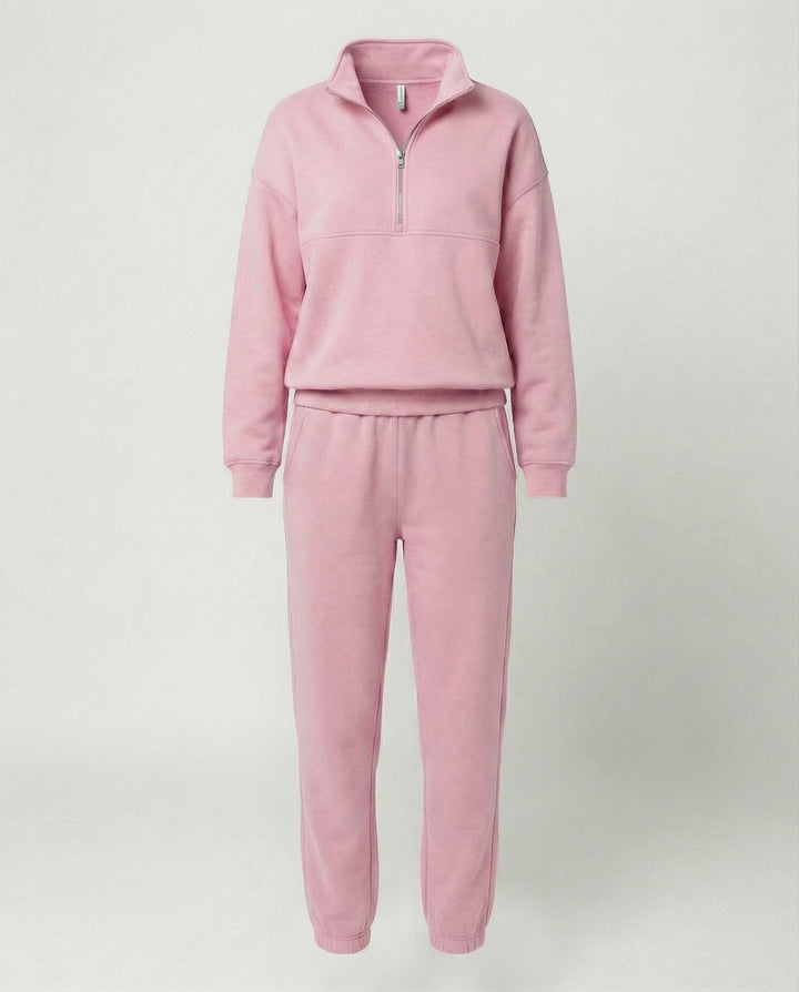 Jogginganzug Damen sportlich mit Zip-Hoodie und Jogginghose