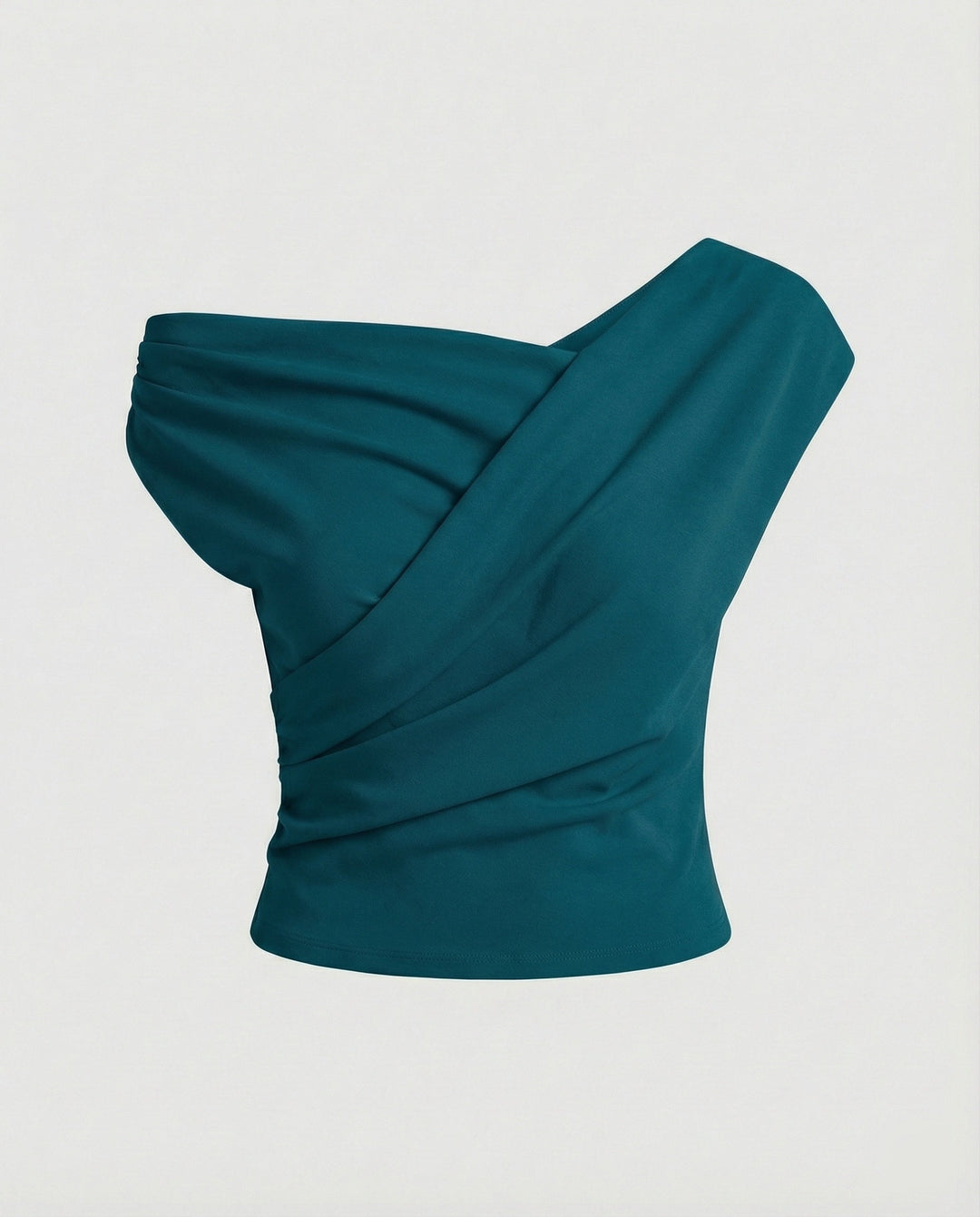 Damen Elegantes Drapiertes Oberteil mit asymmetrischem Schnitt Echoarchiv