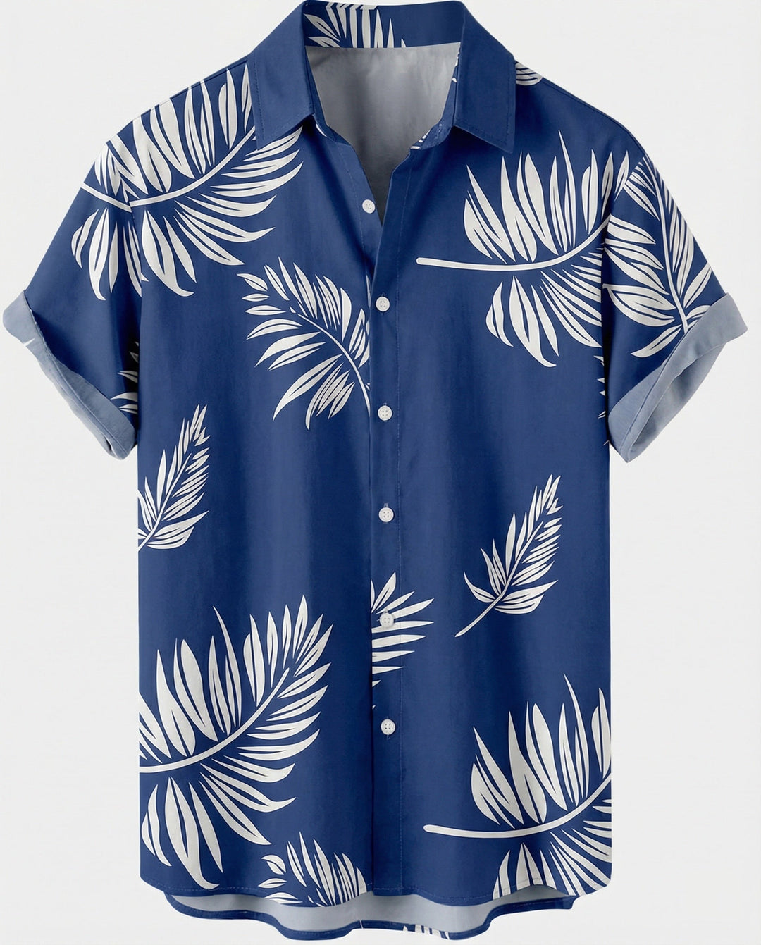 Kurzarm Hawaiihemd Herren Palmenprint – Arvello