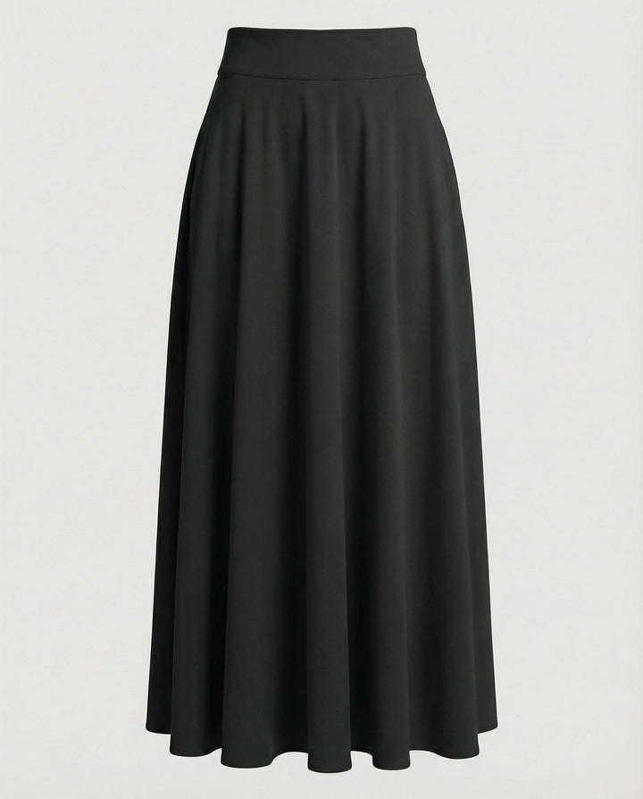 Damen Luftiger Maxi-Rock mit hohem Taillenbund Echoarchiv
