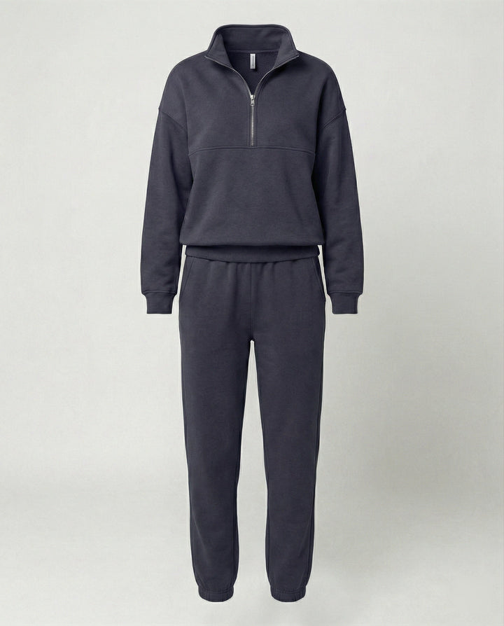 Jogginganzug Damen sportlich mit Zip-Hoodie und Jogginghose