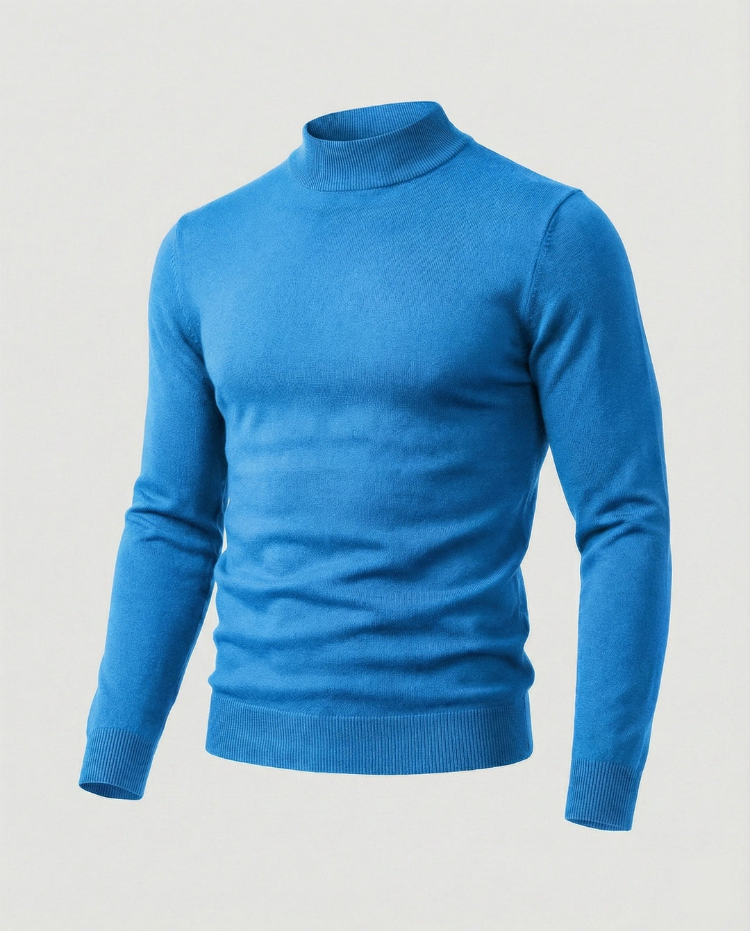 Herren eleganter Pullover mit Stehkragen Echoarchiv