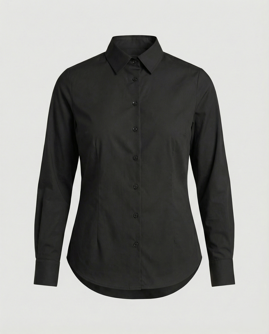 Hemdbluse Damen figurbetont mit Knopfdetails