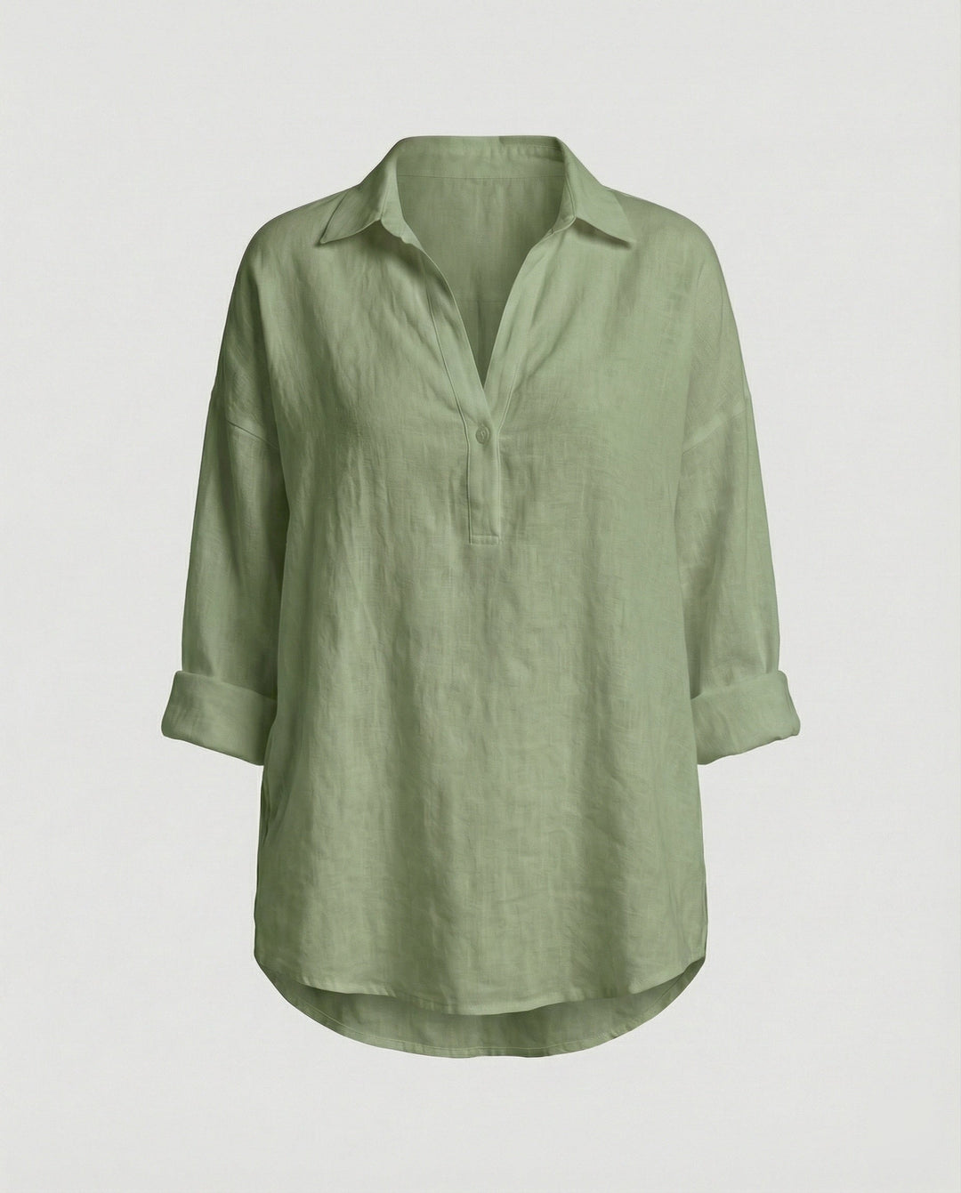 Leinenbluse Damen mit Knopfleiste – Élovi