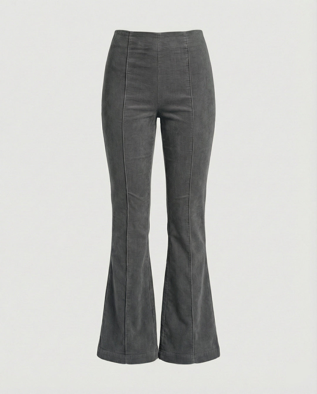 Damen Flared Cord-Hose mit hohem Bund und weichem Material Echoarchiv
