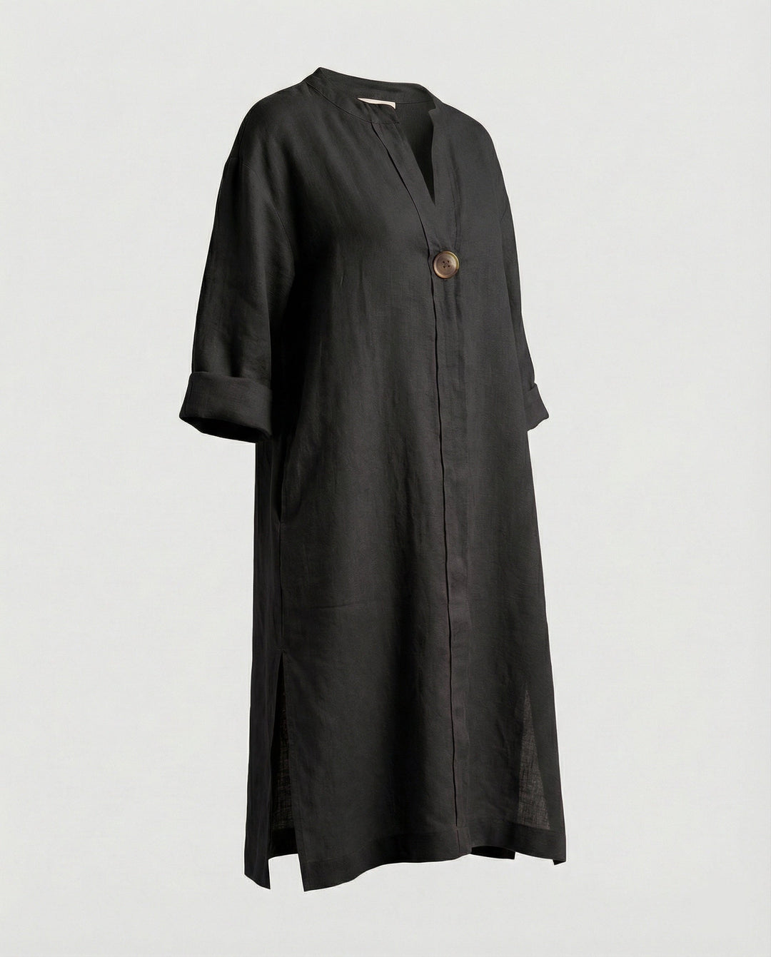 Leinen Freizeitkleid Damen Tunikakleid