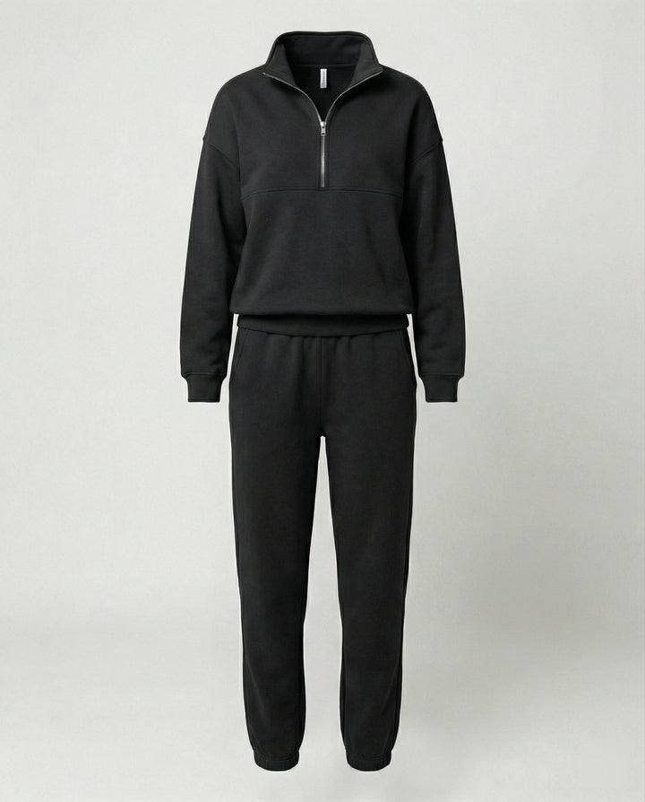 Jogginganzug Damen sportlich mit Zip-Hoodie und Jogginghose
