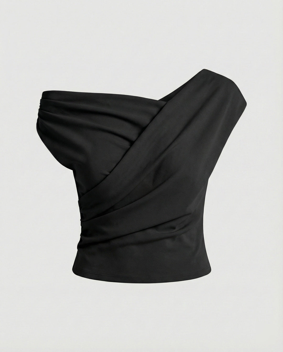 Damen Elegantes Drapiertes Oberteil mit asymmetrischem Schnitt Echoarchiv