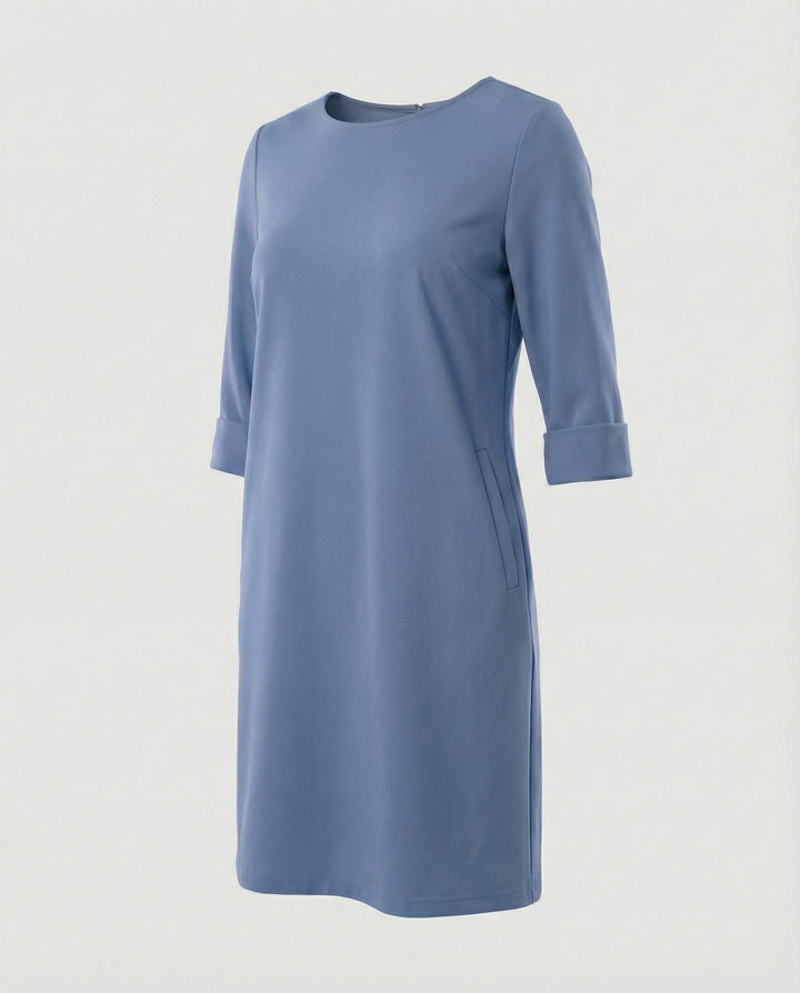 Damen Elegantes Etuikleid mit Langen Ärmeln | Echoarchiv