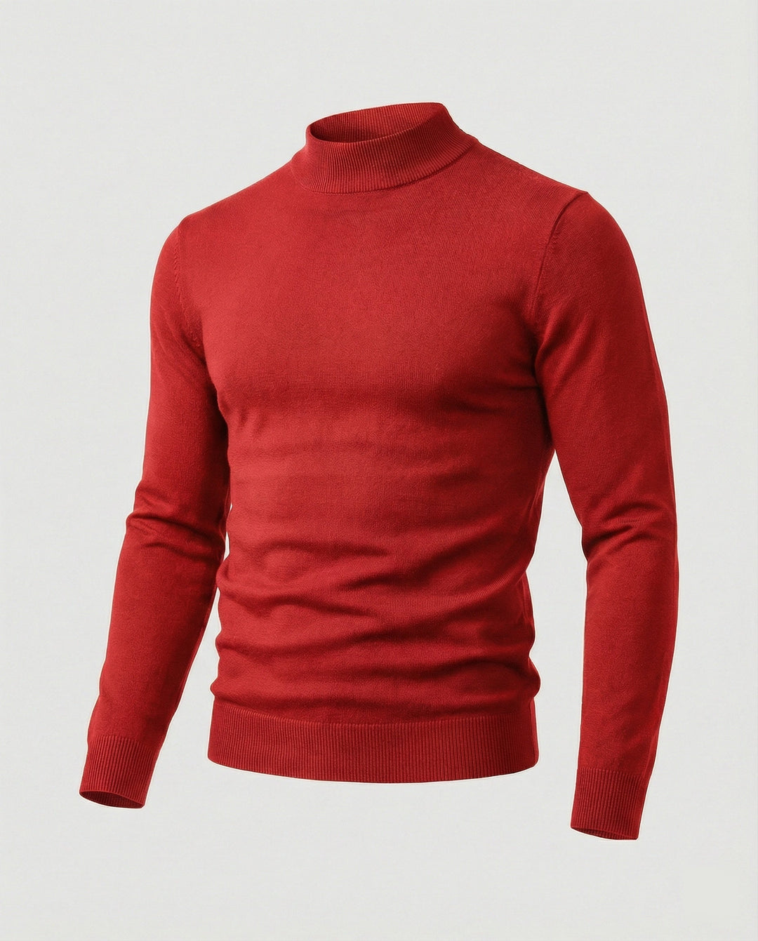 Herren eleganter Pullover mit Stehkragen Echoarchiv