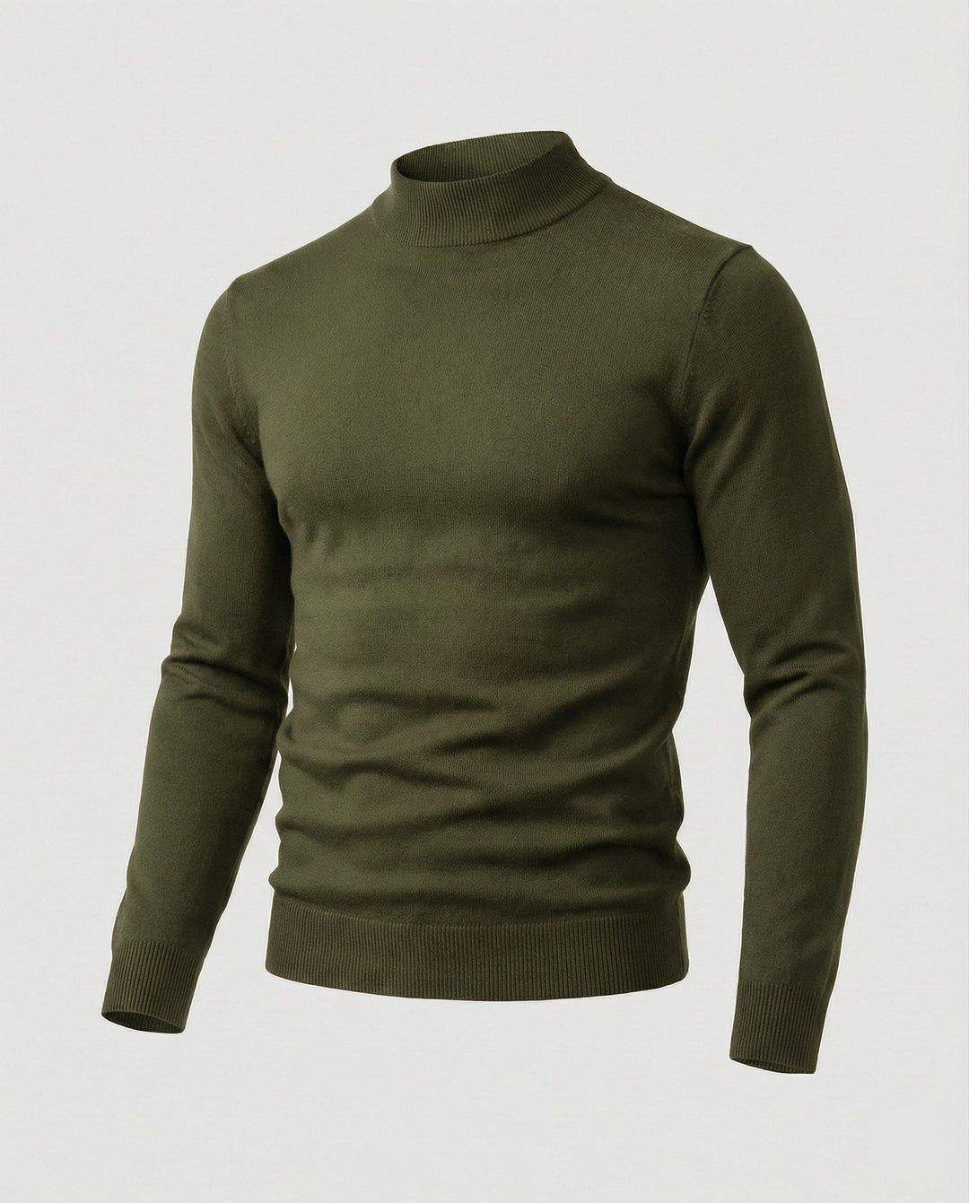 Herren eleganter Pullover mit Stehkragen Echoarchiv