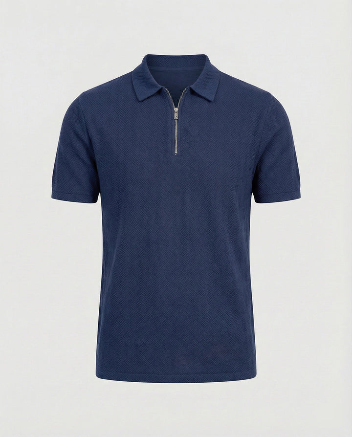 Herren Poloshirt mit Reißverschluss