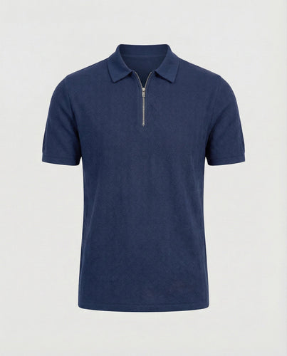 Herren Poloshirt mit Reißverschluss