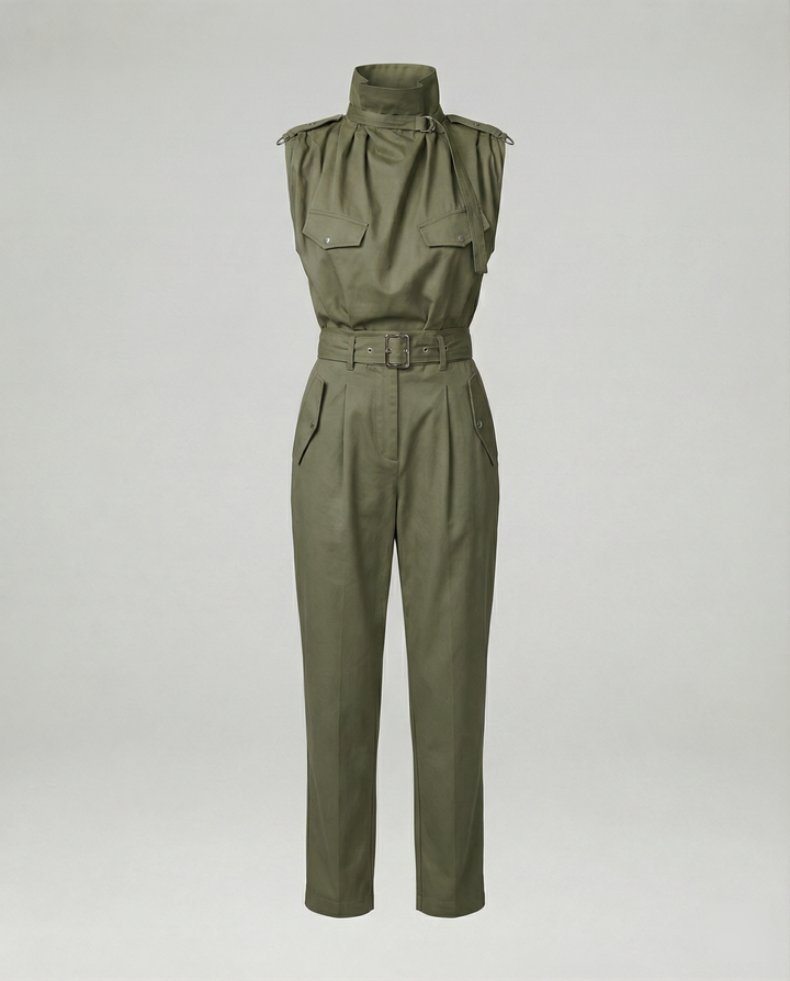 Echoarchiv | Damen Stylischer Moderner Jumpsuit Ärmellos