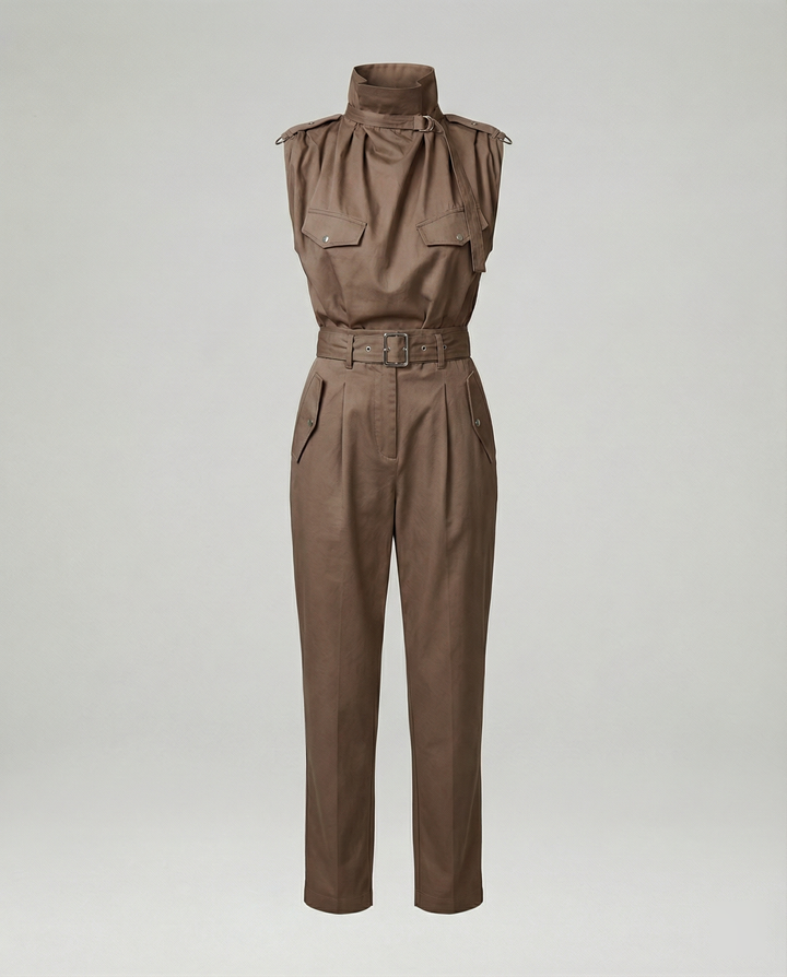 Echoarchiv | Damen Stylischer Moderner Jumpsuit Ärmellos