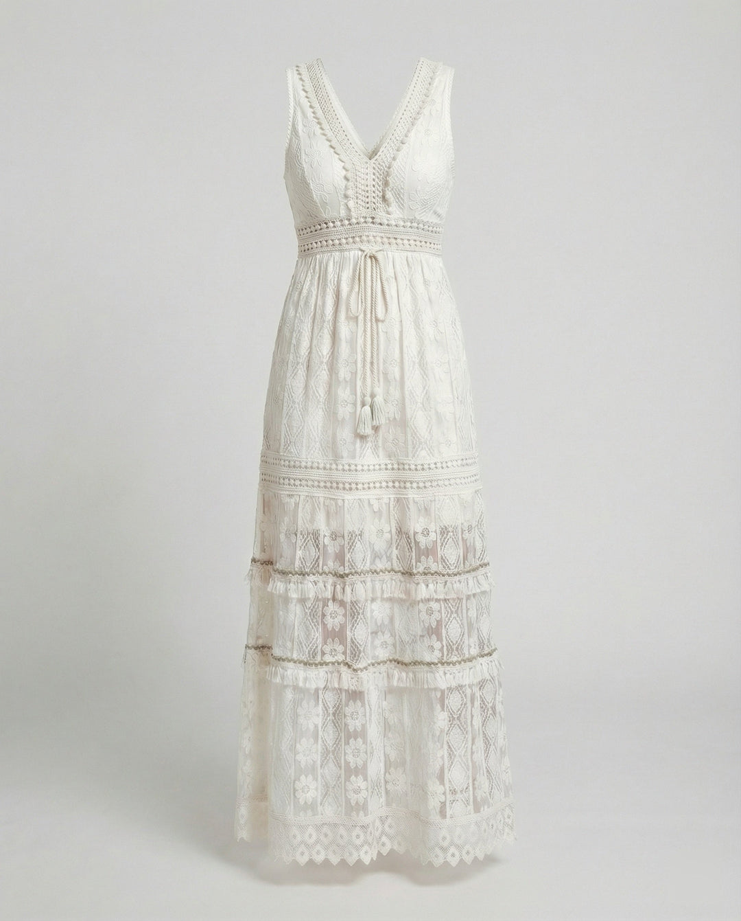 Echoarchiv | Anmutiges Boho-Spitzenkleid für Den Sommer