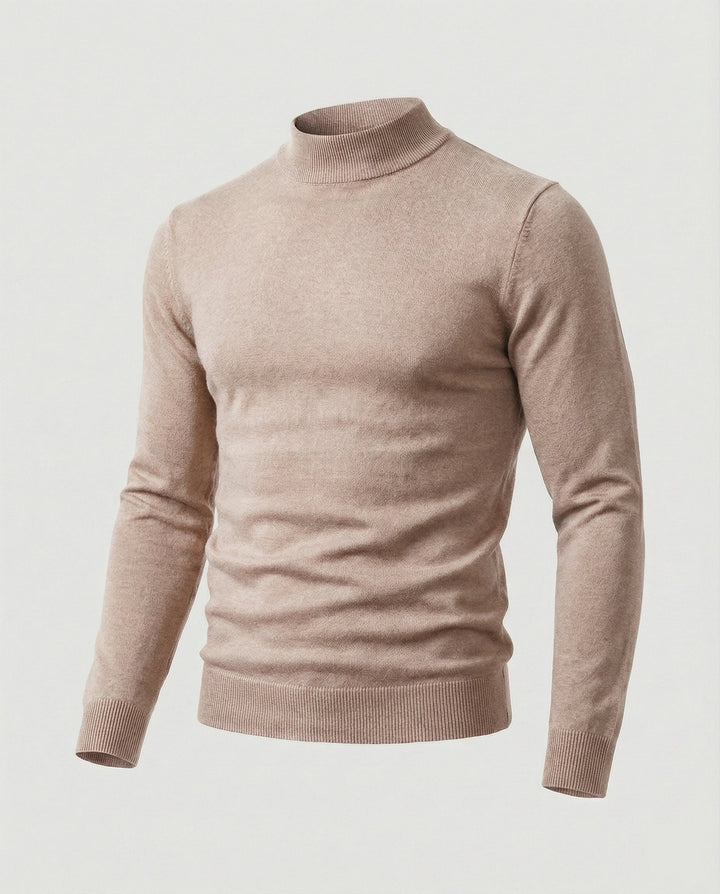 Herren eleganter Pullover mit Stehkragen Echoarchiv