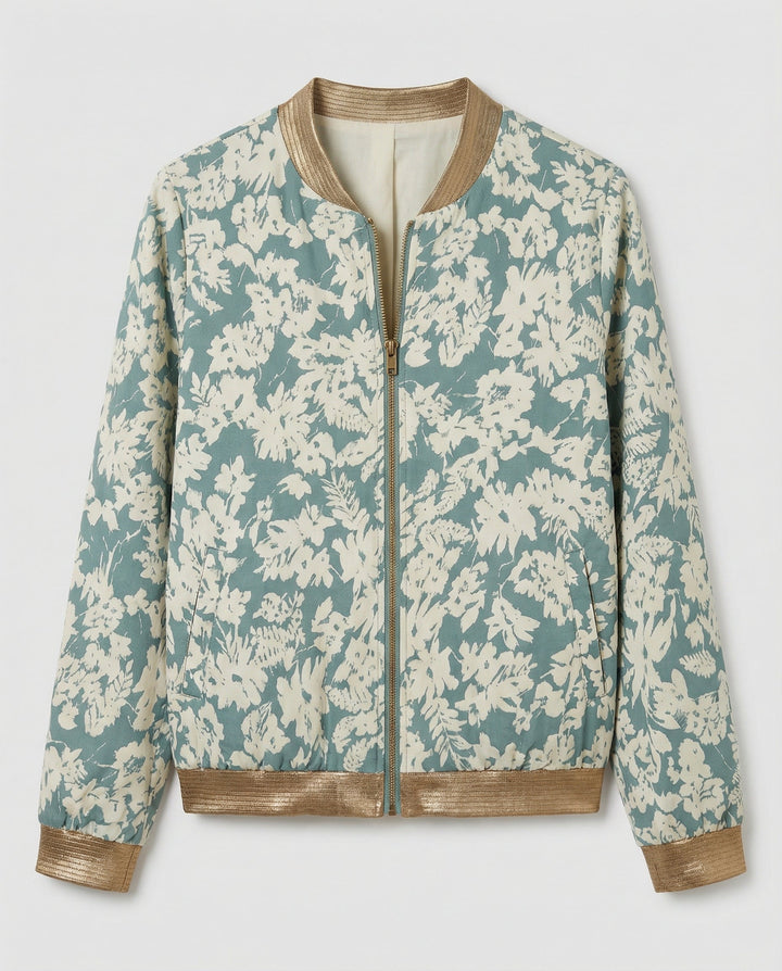 Damen Bomberjacke mit Blumenmuster | Echoarchiv