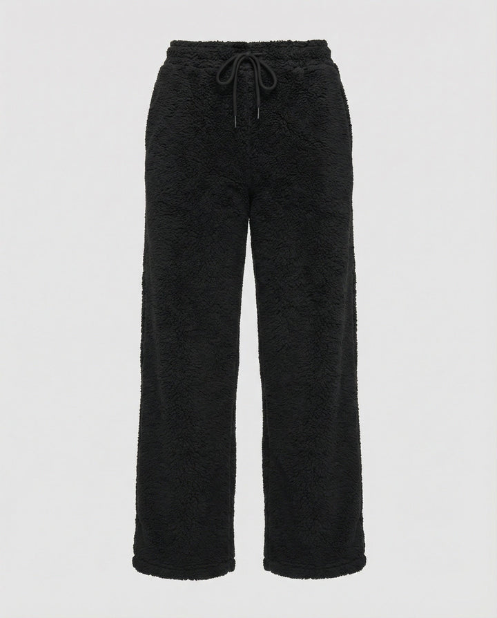 Damen kuschelige Fleece-Hose mit weitem Schnitt Echoarchiv