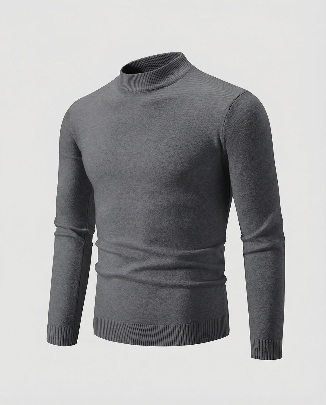 Herren eleganter Pullover mit Stehkragen Echoarchiv