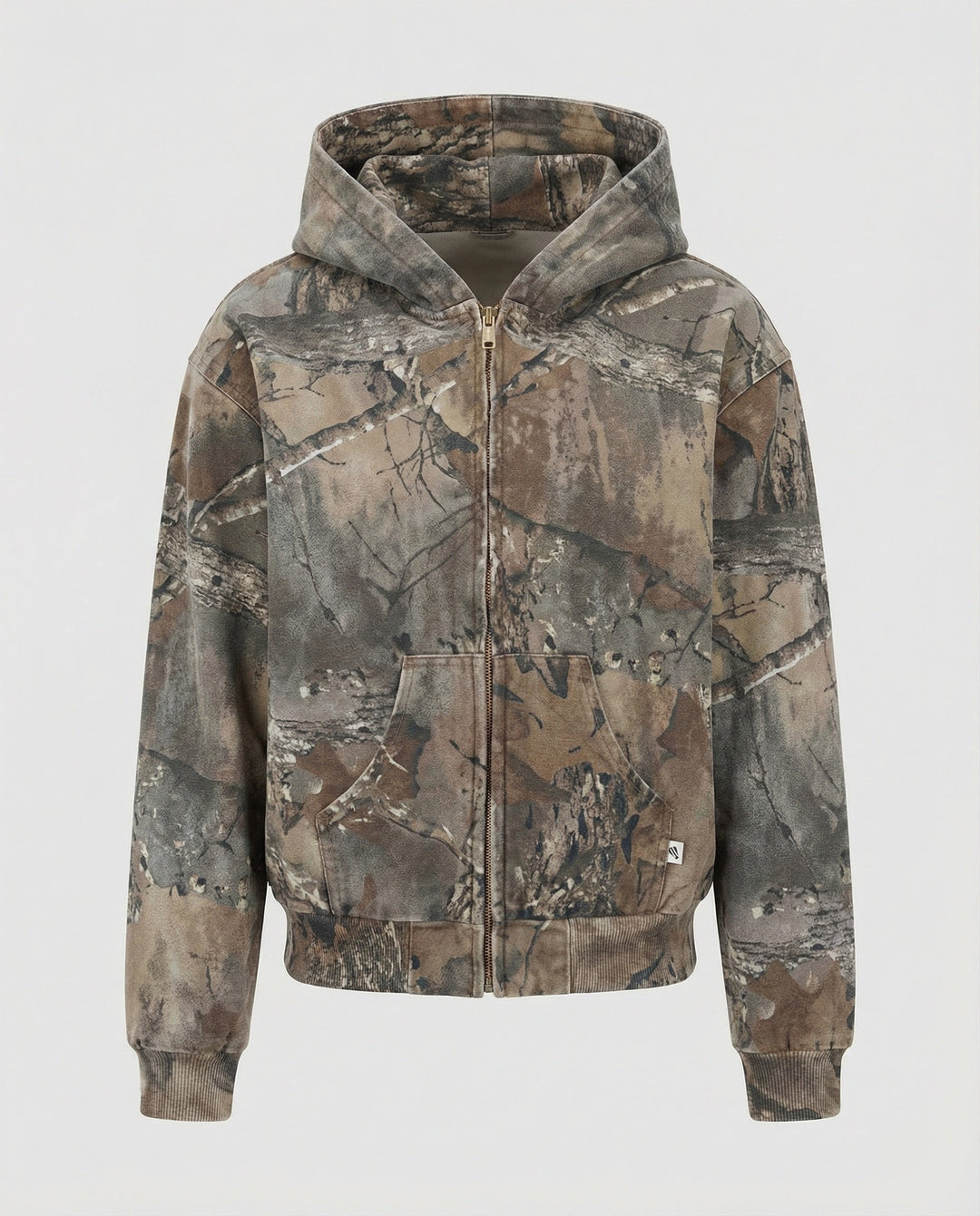 Echoarchiv | Retro Unisex Hoodie mit Camouflage-Muster