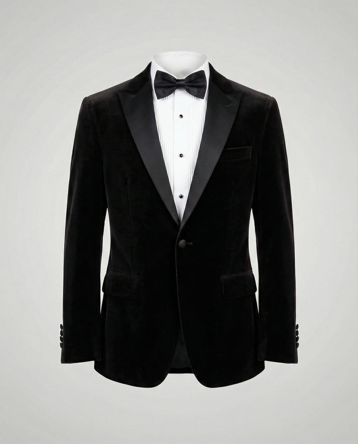 Echoarchiv | Herren Sommerjacke mit Schmaler Passform und Kontrastierendem Revers