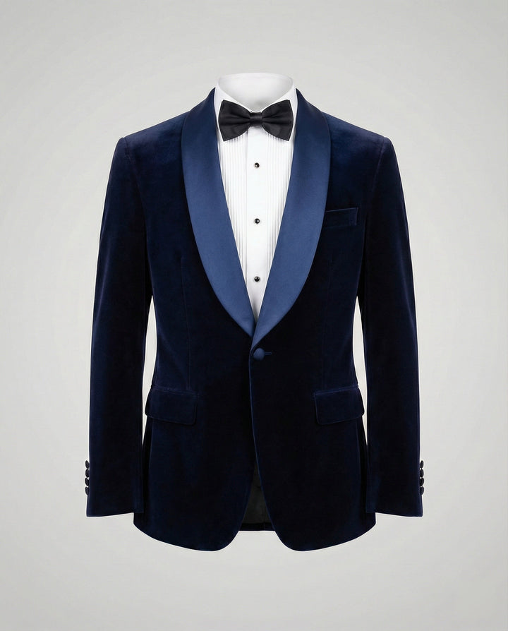 Echoarchiv | Herren Sommerjacke mit Schmaler Passform und Kontrastierendem Revers