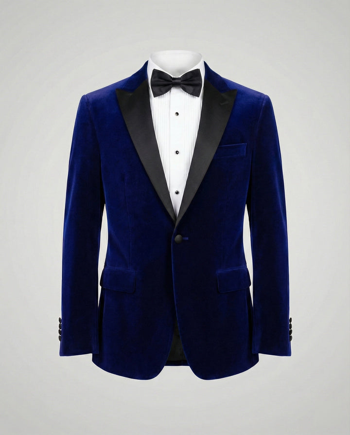 Echoarchiv | Herren Sommerjacke mit Schmaler Passform und Kontrastierendem Revers