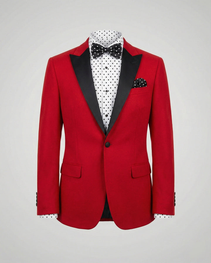 Echoarchiv | Herren Sommerjacke mit Schmaler Passform und Kontrastierendem Revers