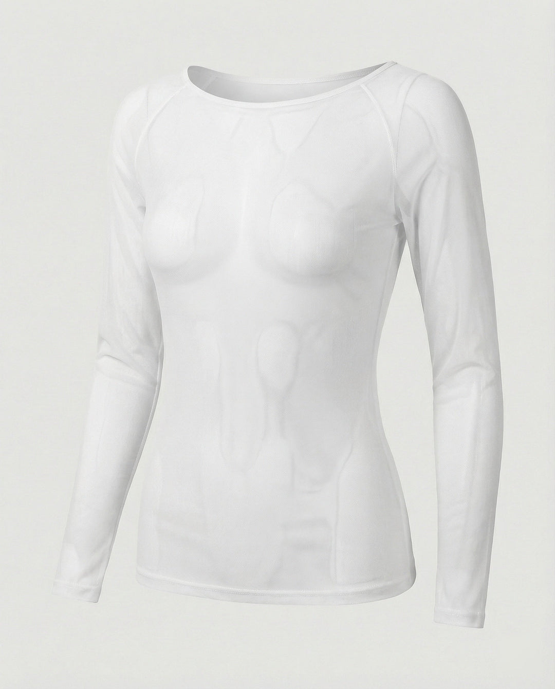 Echoarchiv | Langärmeliges Mesh-Top