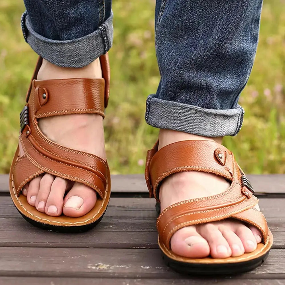 Echoarchiv | Sandalen Aus Echtem Leder