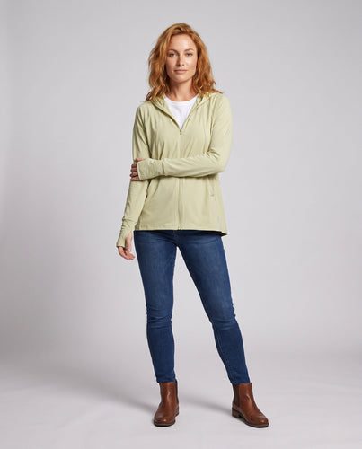 Damen UV-Schutzjacke mit 70 cm langen Ärmel und abnehmbarer Kapuze Echo Archiv