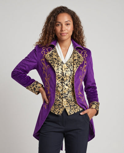 Damen eleganter Trachtenmantel mit kunstvollen Verzierungen – Montévia