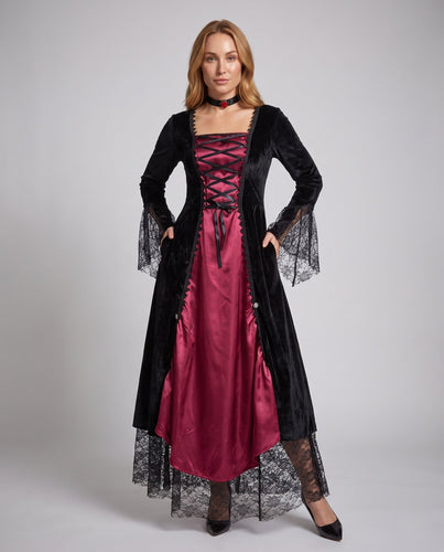 Frauen Gothic Spitzenkleid Echo Archiv
