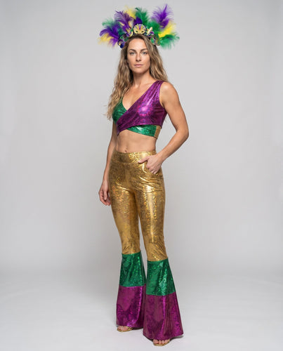 Frauen funkeln Kostüm mit buntem Metallic-Look Echo Archiv