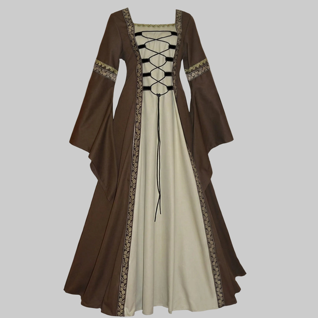 Damen historisches Märchenkleid mit elegantem Schnürdesign – Élara