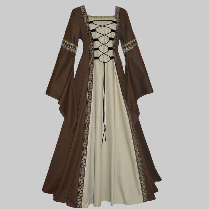 Damen historisches Märchenkleid mit elegantem Schnürdesign – Élara