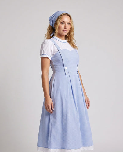 Damen Trachtenkleid mit historischen Akzenten und Rüschendetails – Valéora