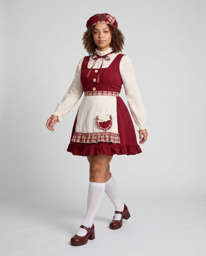 Damen Vintage Kleid mit Rüschendetails Echo Archiv