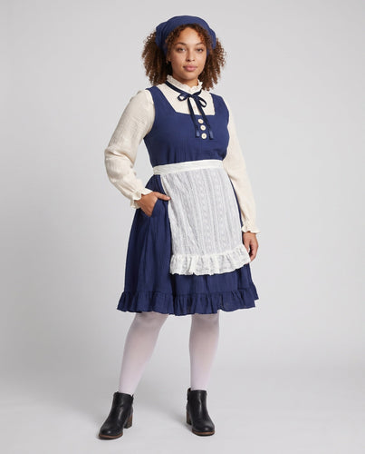 Damen Vintage Kochschürze mit verspielten Rüschen und eleganten Akzenten – Avelisse