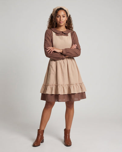 Damen Vintage Schürzenkleid – Élara